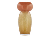 Vase Aurora 14.5 x 30 cm Yellow/Amber Glass