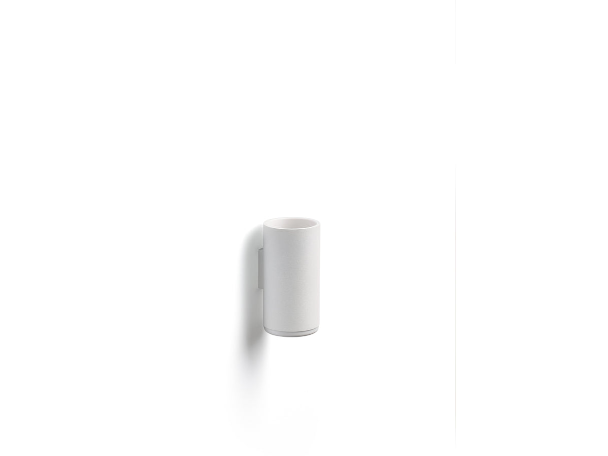 Toothbrush Mug for wall Rim 13.6 cm White