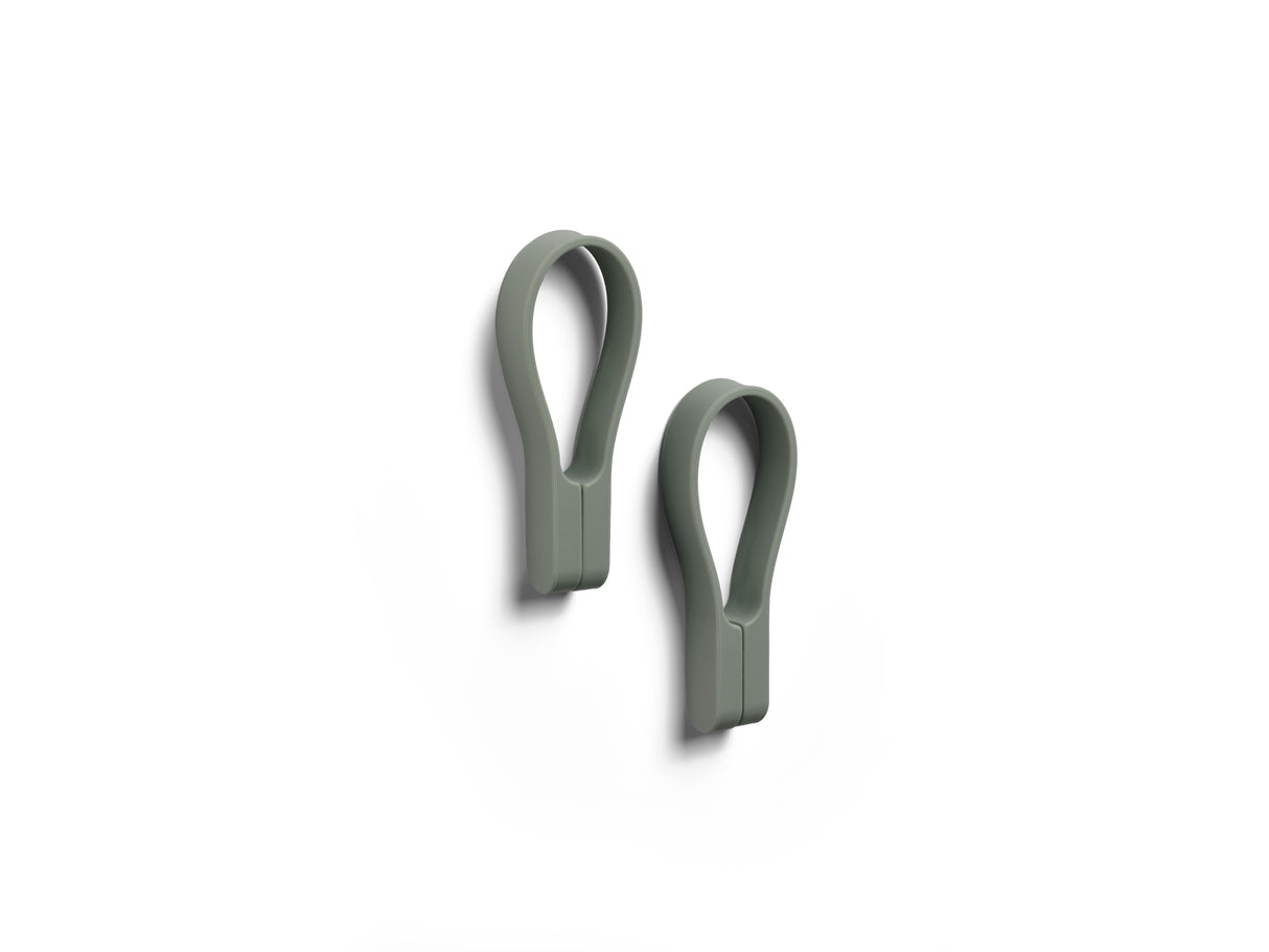 Towel strap Loop magnet 2 pcs Olive green