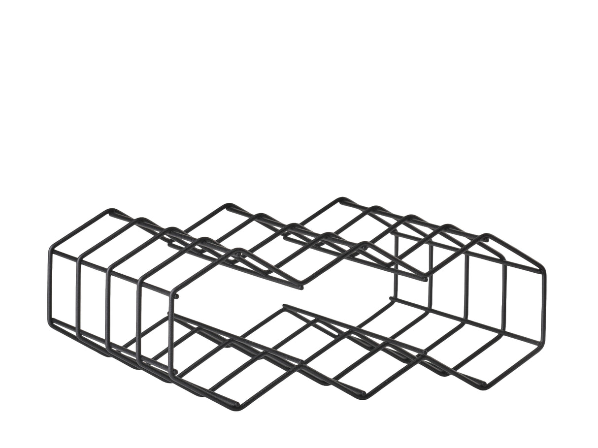 Wine rack wire Rocks 28.8 cm Black