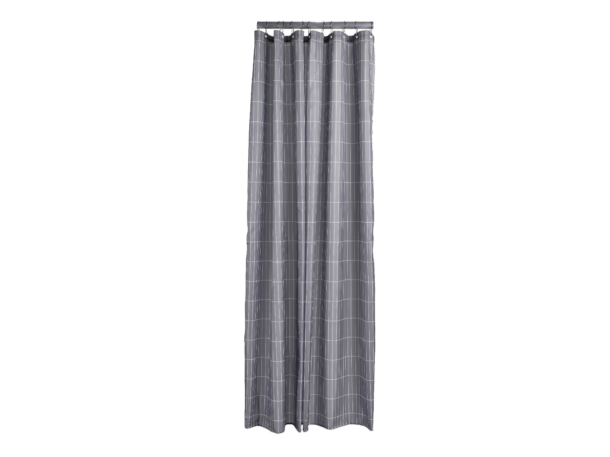 Shower curtain Tiles Slate Grey