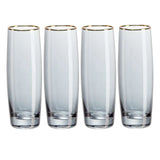 Prosecco Stemless 4-pack Black&Gold