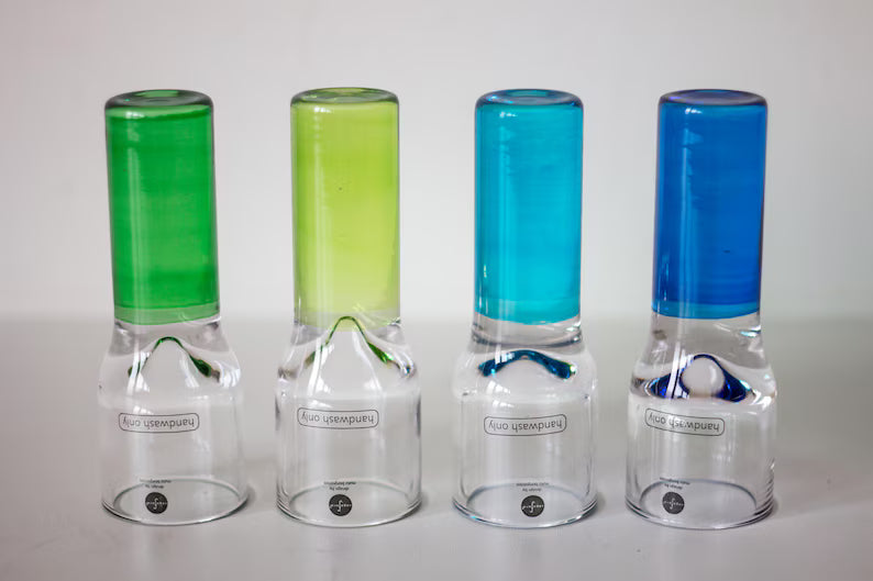 Club schnapps glasses  4-pack  blue/green
