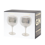 Gin Balloon 2-pack Black&Gold